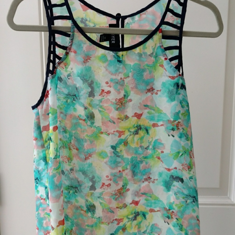 Colorful Strapless Top