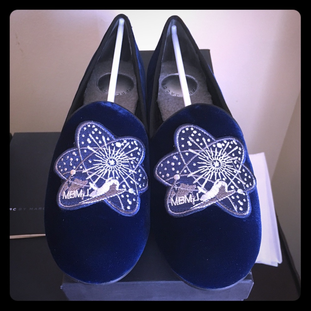 MARC BY MARC JACOBS VELOUR EMBROIDERED LOAFER $198