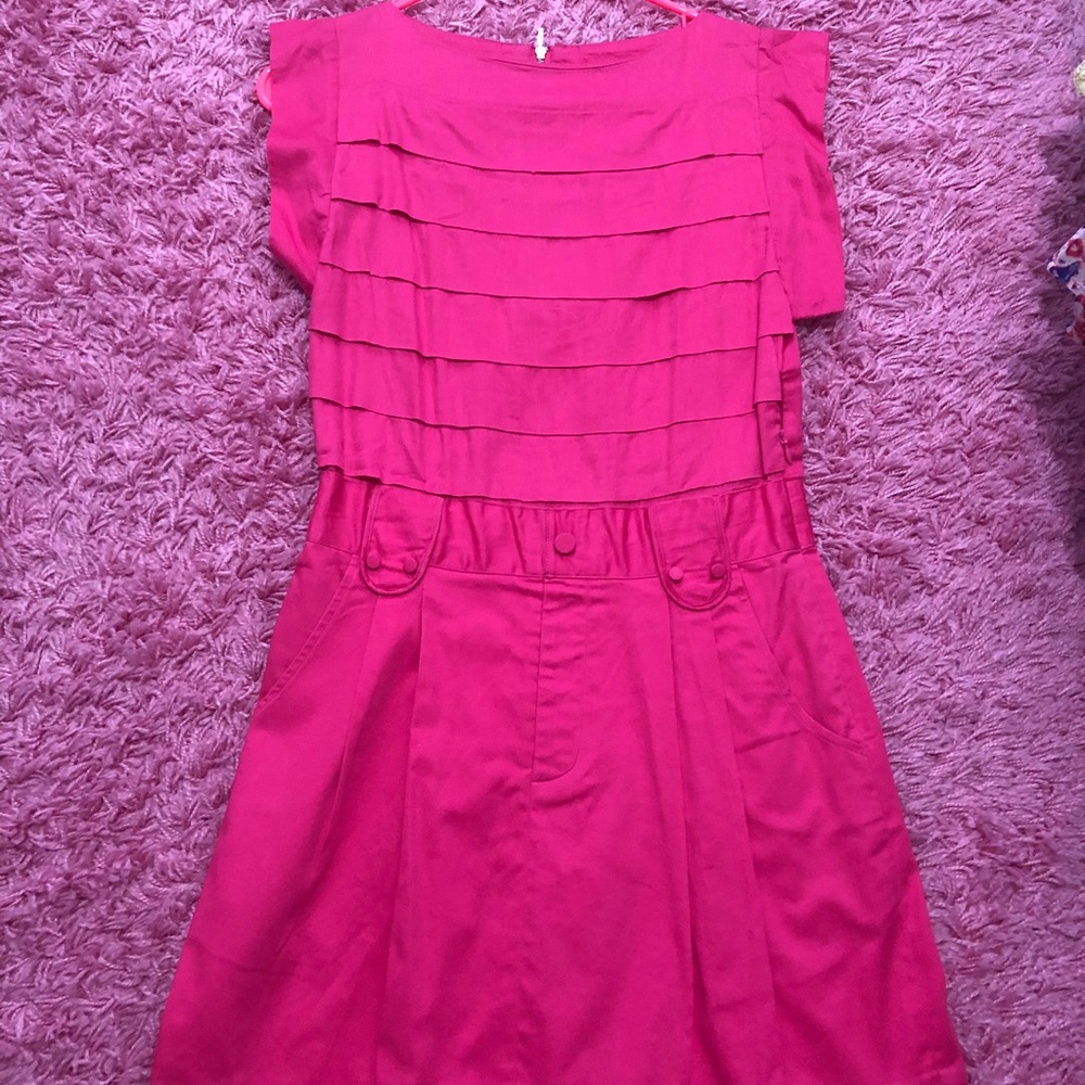 Plains and Prints Pink Dress