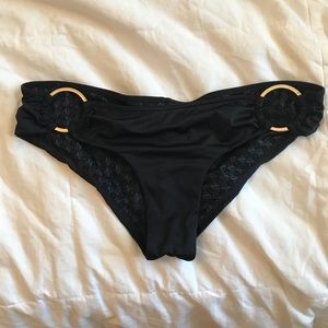 Black bathing suit bottoms