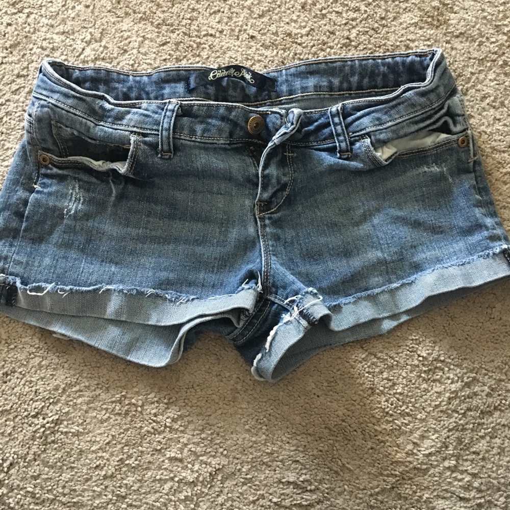 Celebrity pink jean shorts 3