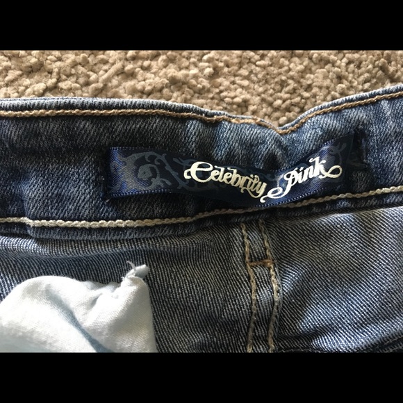 Celebrity pink jean shorts 3 - Picture 2 of 2