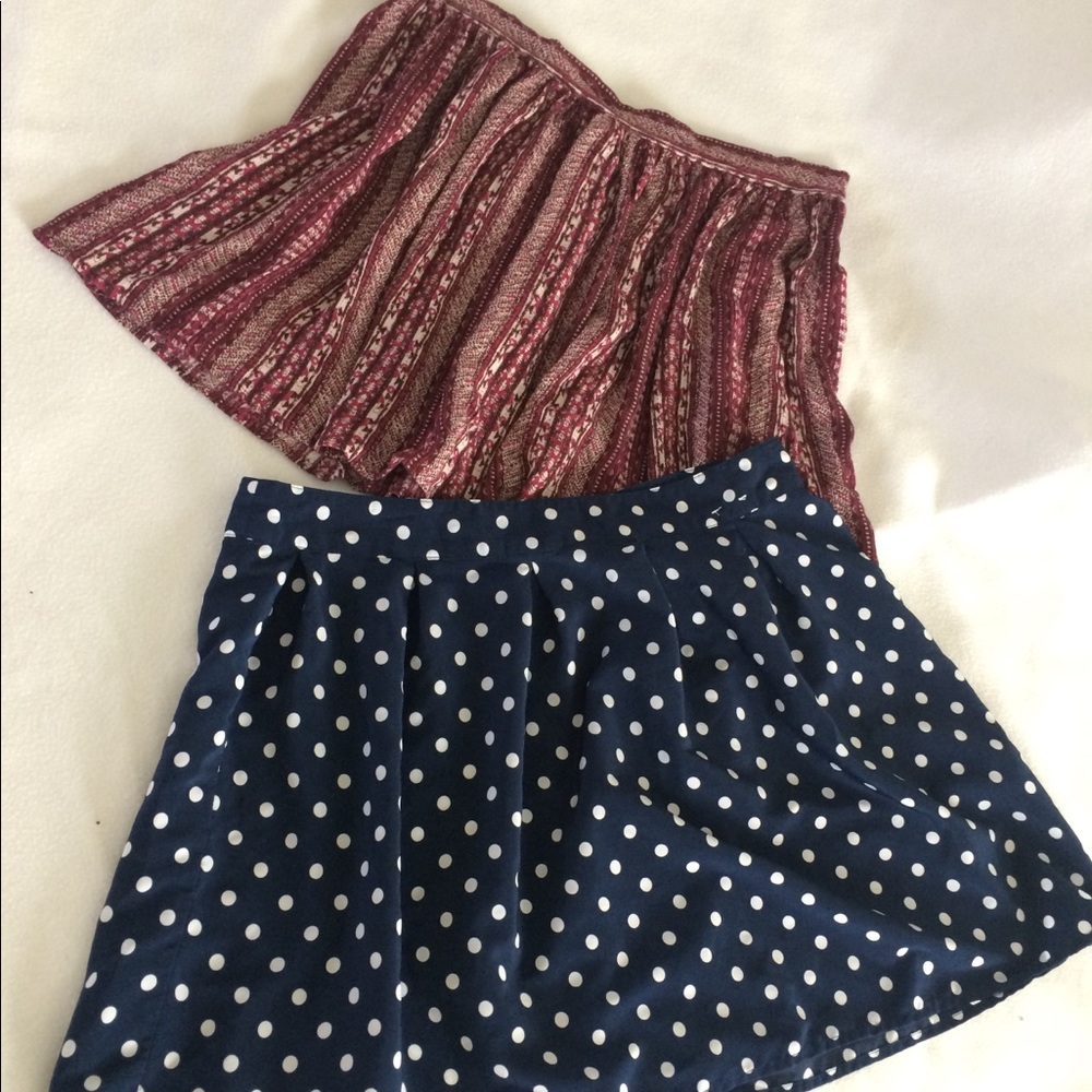 Two mini skirts