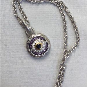 JUDITH RIPKA evil eye necklace