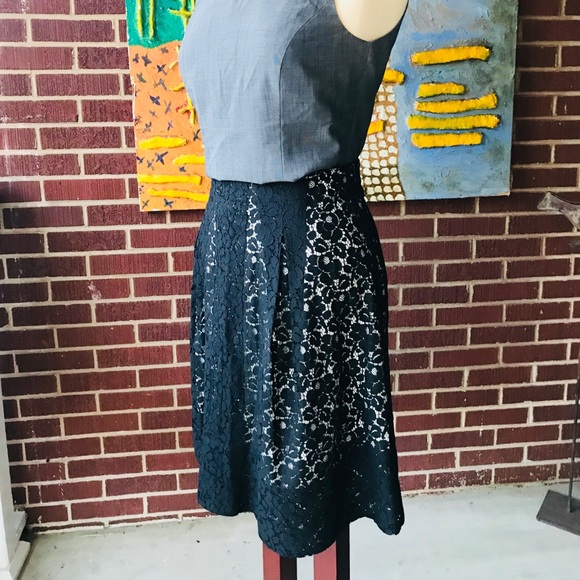 Talbots Lace Skirt with Cream Underlay - Picture 8 of 8