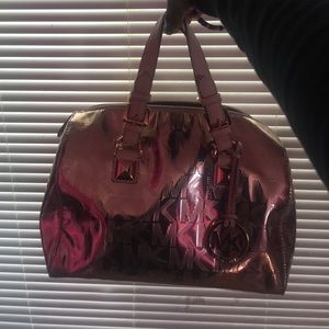 Michael Kors grayson satchel rose gold