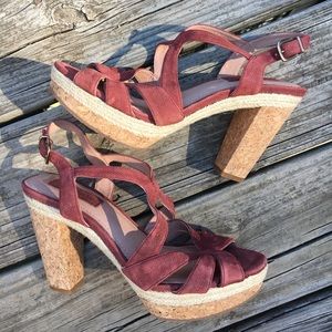 Cute Chunky Heel Platform Sandals 💙