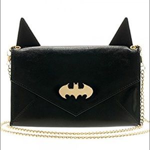 Batman Clutch with Gold Chain
