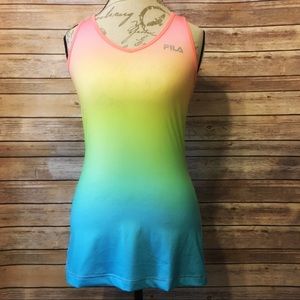 FILA Rainbow Gradient Workout Racerback Tank