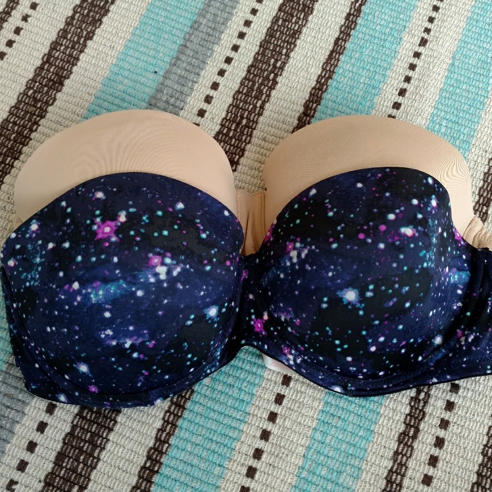 Two Pink Push-up Bra's