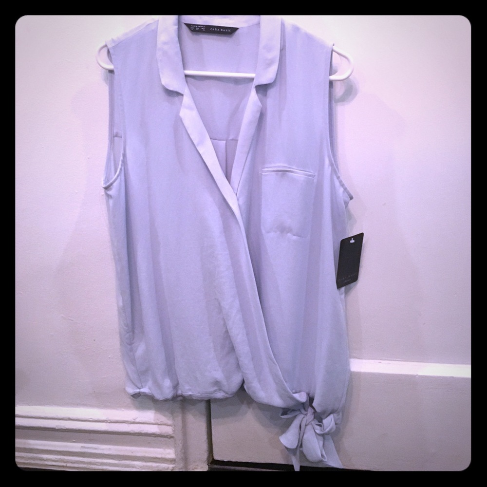 Baby Blue Zara Top