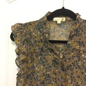 Mine Floral Sheer Tank Mine Floral Sheer Tank