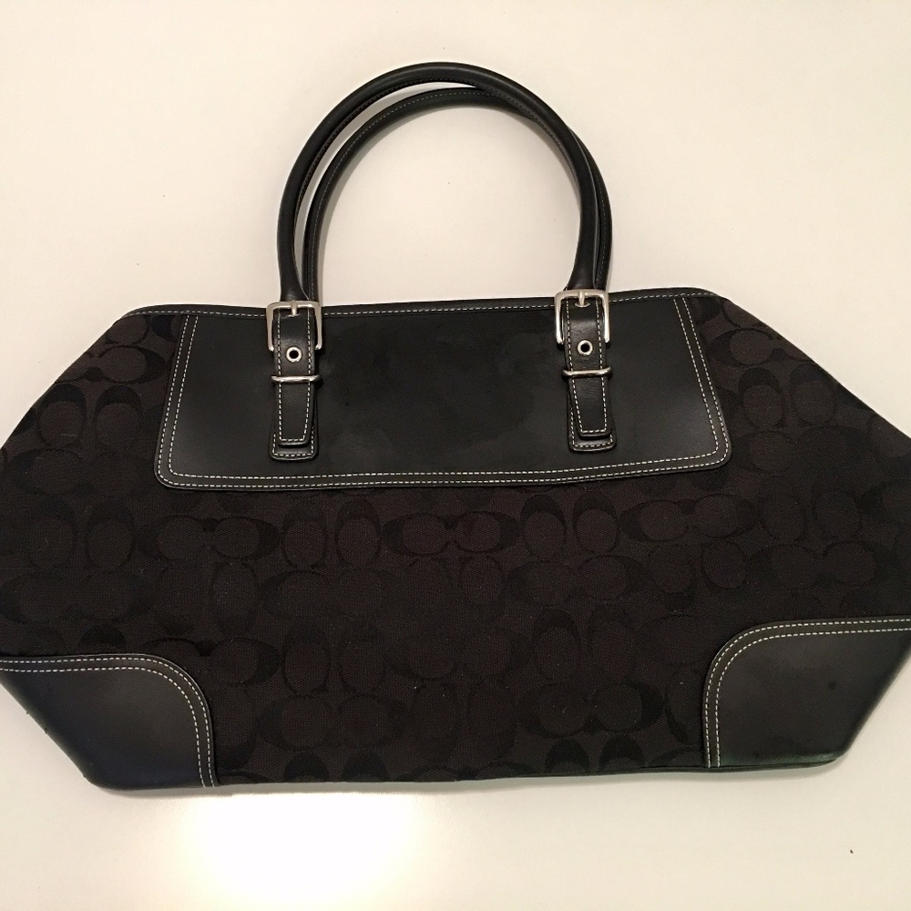 Large Black Coach Tote