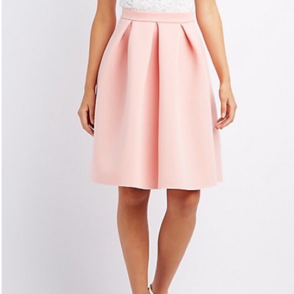 Brand new pink scuba skirt !!