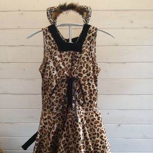 Cheetah print dress