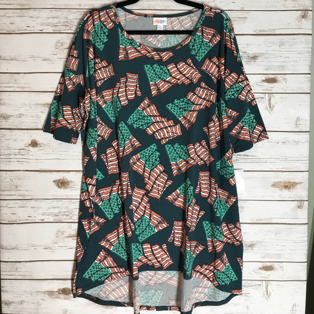 NWT LULAROE AMERICANA IRMA