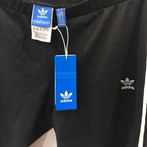 Adidas 3 stripe leggings NWT