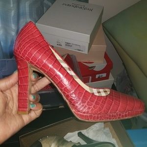 Burberry Red Pumps (Authentic)
