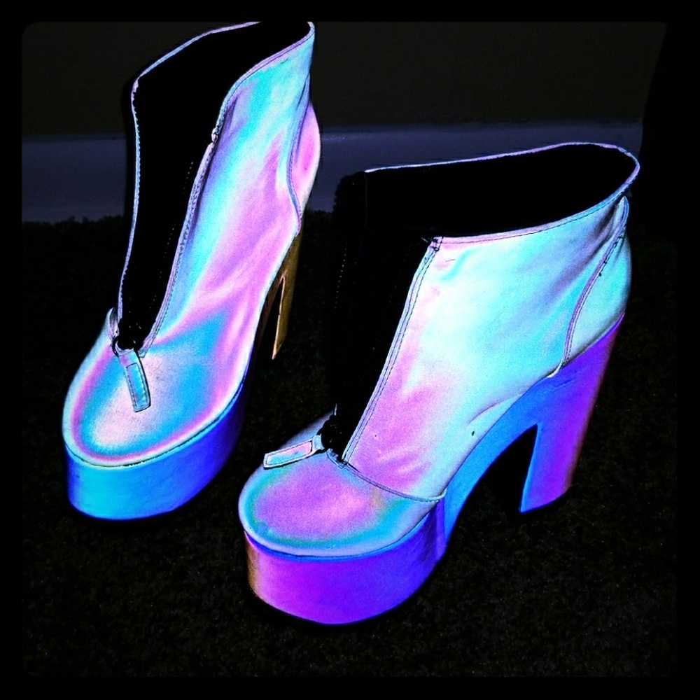 Reflective nightmare boots