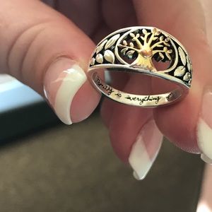 Macy’s two tone, family is everything ring