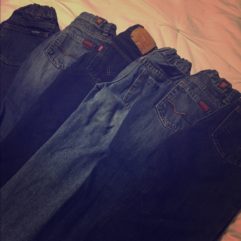 6 pair lot: Boys size 5 Jeans