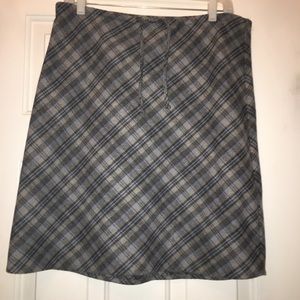 J. Crew plaid wool skirt