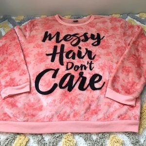 Messy Hair Don’t Care Pullover