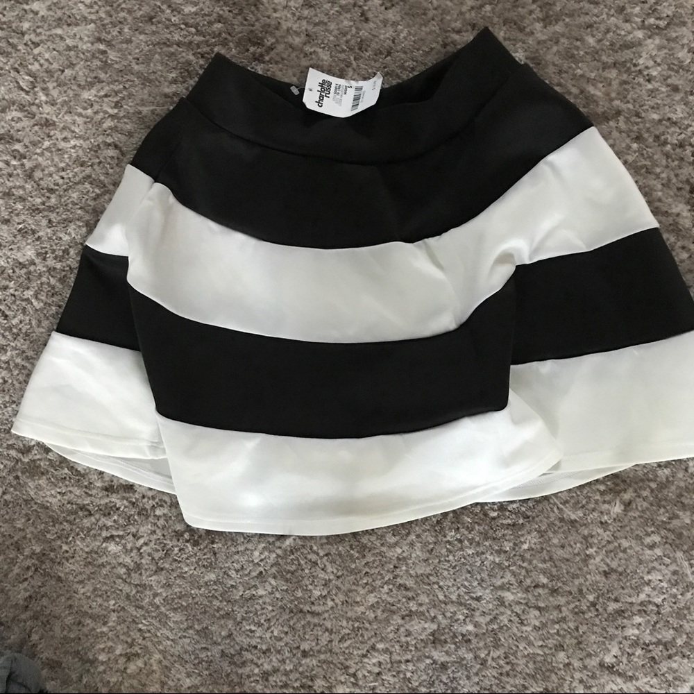 Black and white skirt