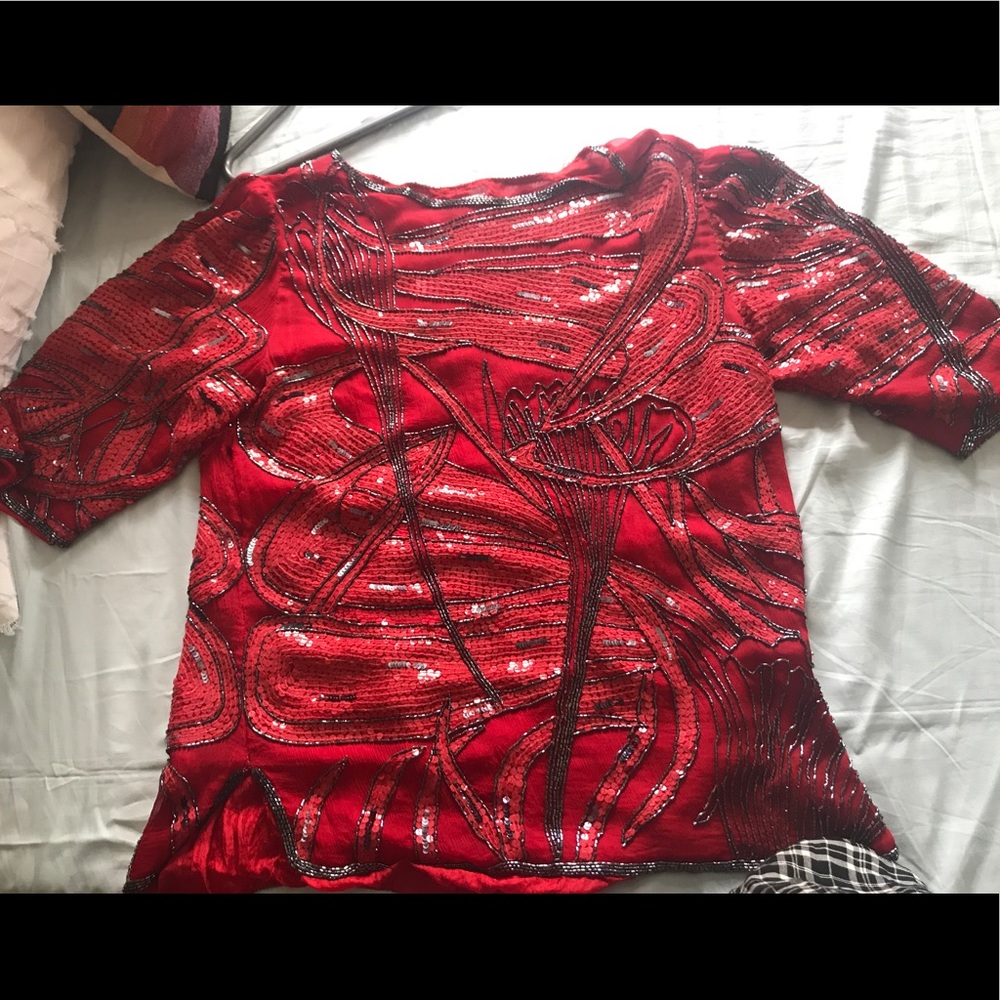 Vintage beaded blouse