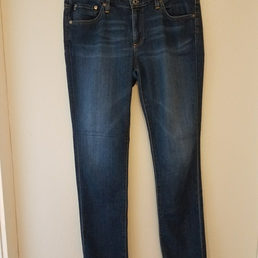 AG Stevie, mid-rise slim straight jeans