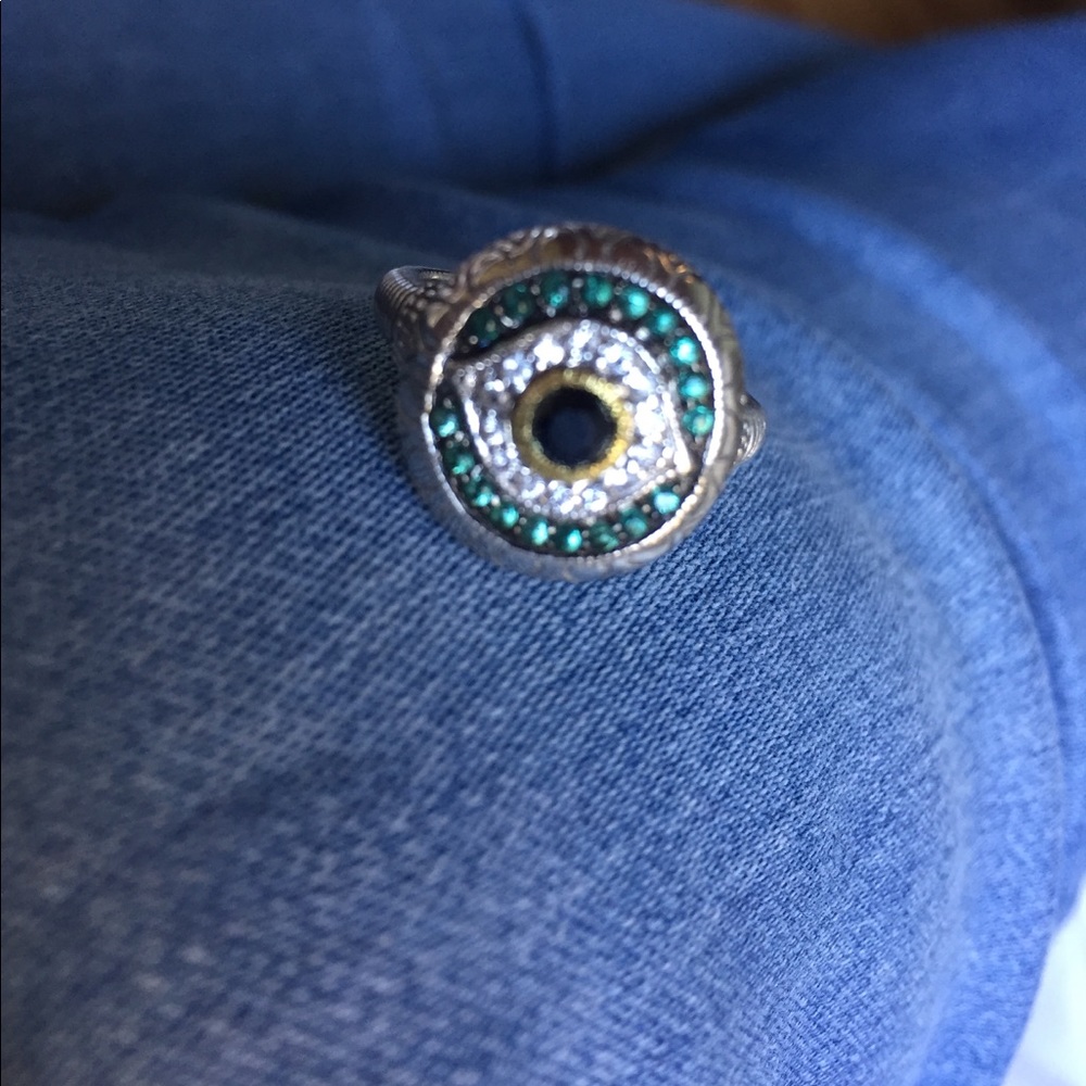 JUDITH RIPKA evil eye ring