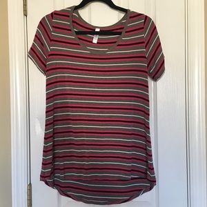 Striped LuLaRoe Classic T