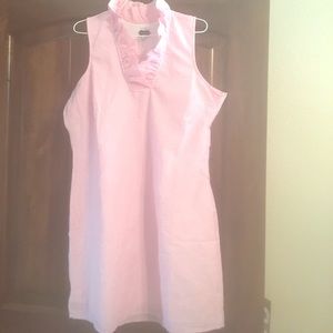 Sailor style pink stripe Seersucker print dress!