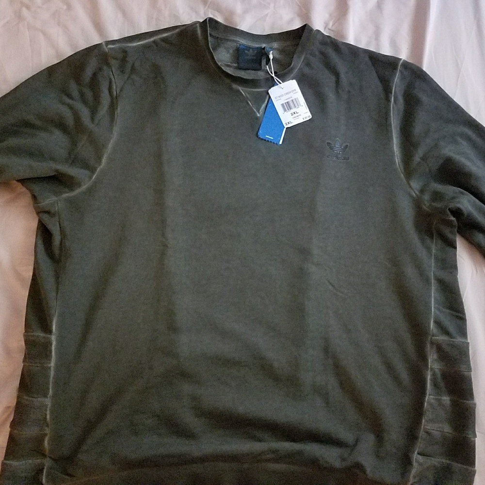 Adidas Army Green (DYE) Crew Neck Sweatshirt