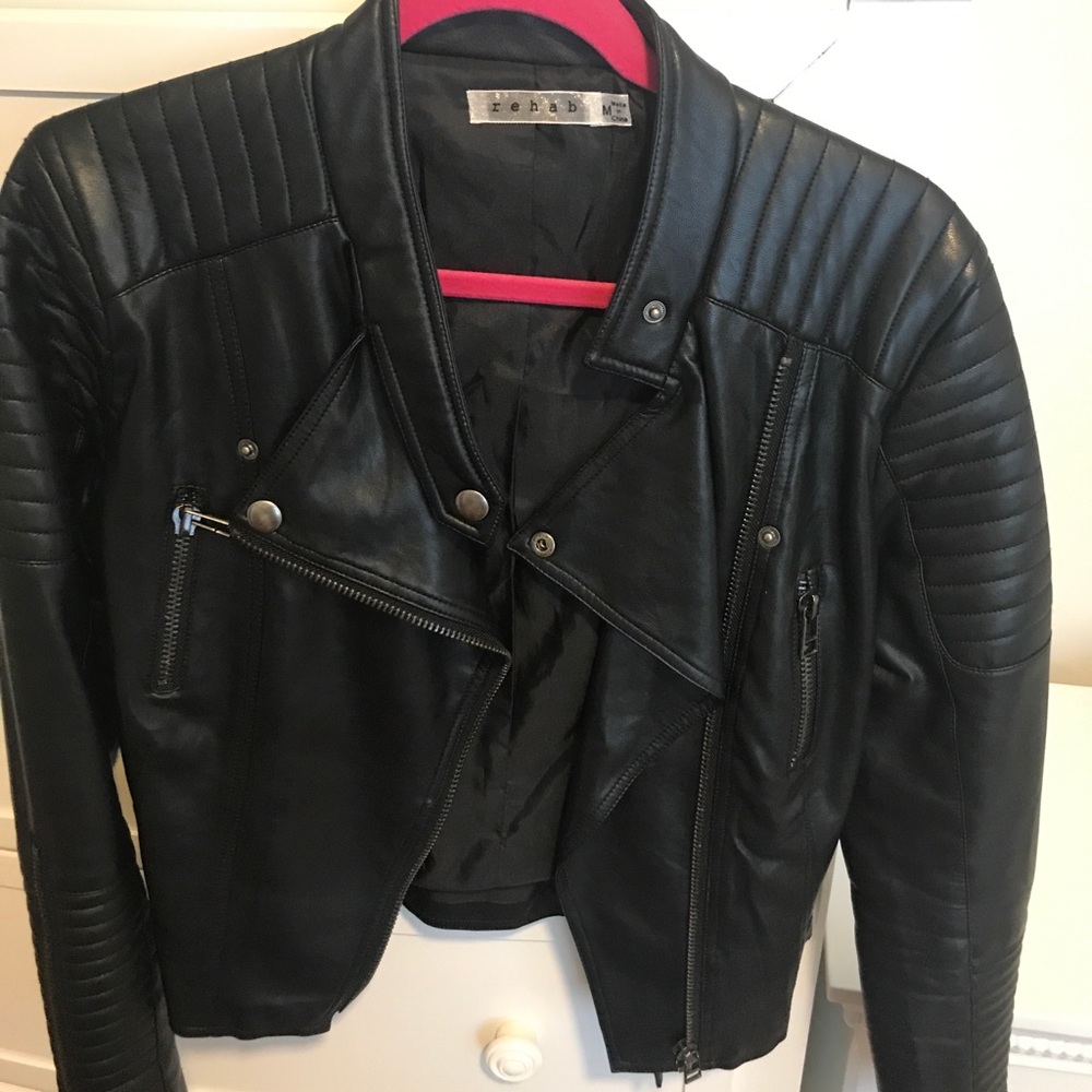Faux leather jacket