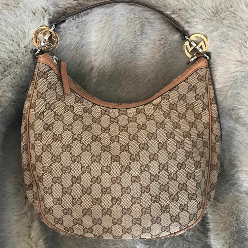 Authentic Gucci Monogram Hobo bag - Picture 6 of 8