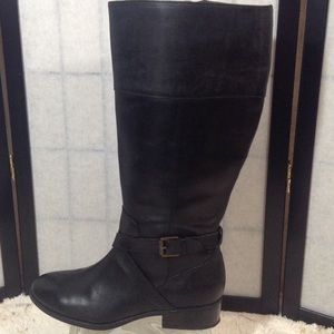 Ralph Lauren black leather riding boots Ralph Lauren black leather riding boots