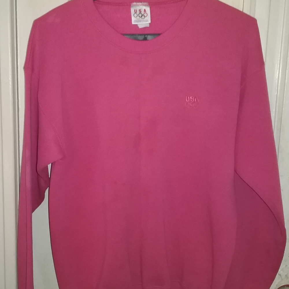 VINTAGE Pink JC Penneys USA Olympic Crewneck