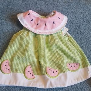 Watermelon girls dress 3-6 months