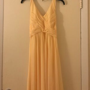 Pale Yellow Dress. David's Bridal. Like New. 4