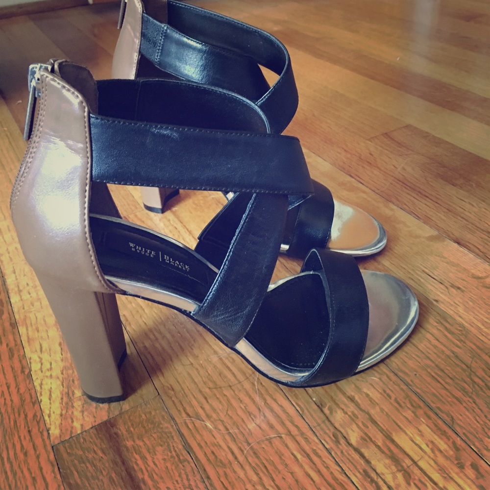 White House Black Market Strappy Heels