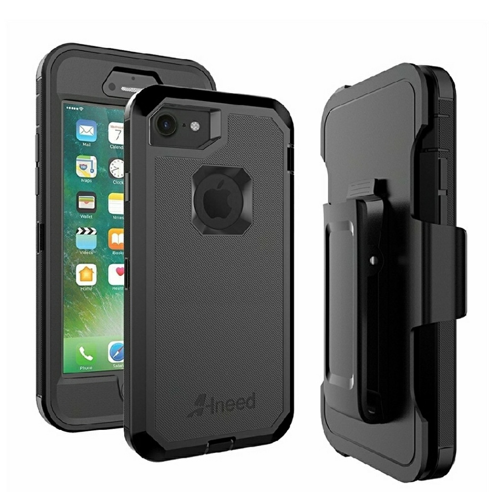 Black IPhone 7 Armor Heavy Duty Case (4.7 inch)