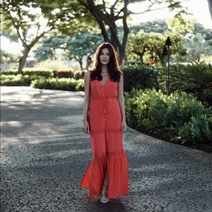 ALE by Alessandra Dresses - Juliana Maxi Dress in Coral Crush ALE by Alessandra Dresses - Juliana Maxi Dress in Coral Crush
