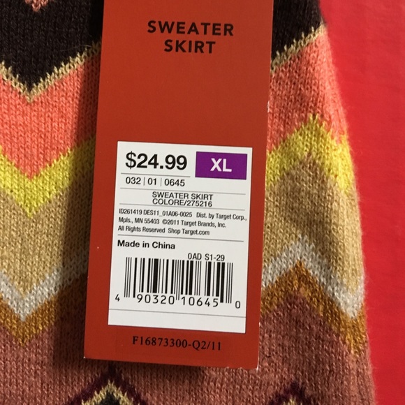 NWT MISSONI for TARGET ZIGZAG MINISKIRT🍒 - Picture 2 of 5
