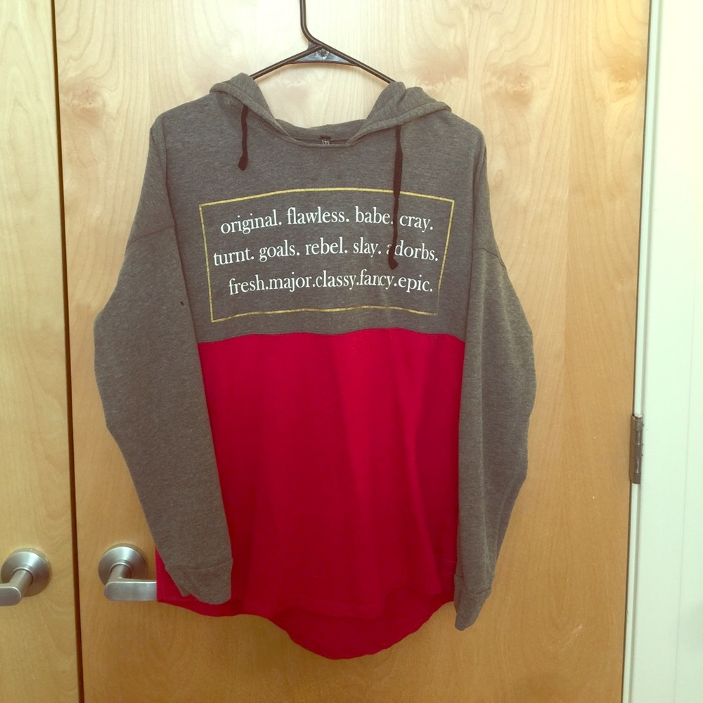 Electric Pink Flawless hooded shirt women’s XL