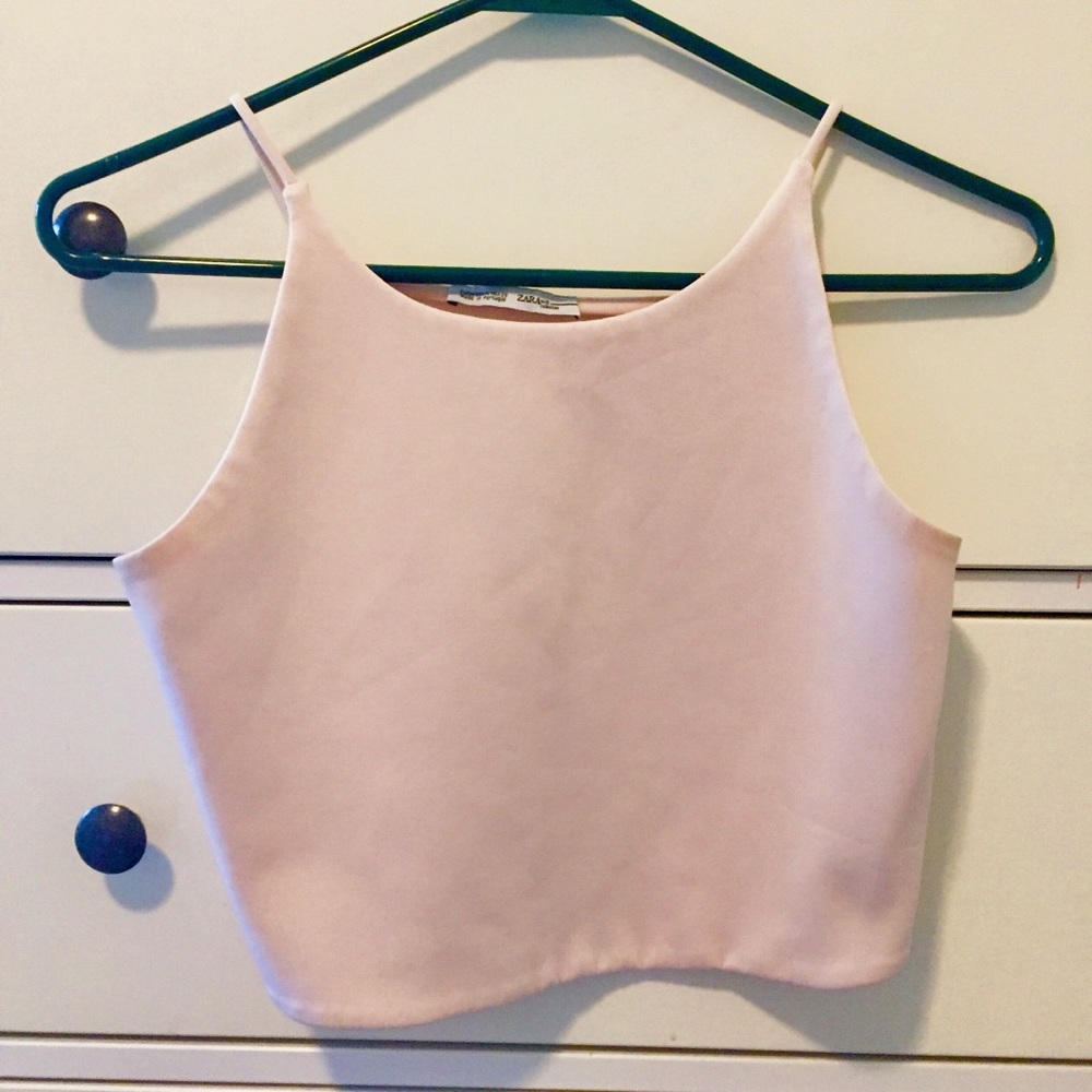 Light pink crop top