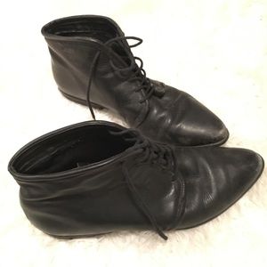 Black Leather booties Black Leather booties