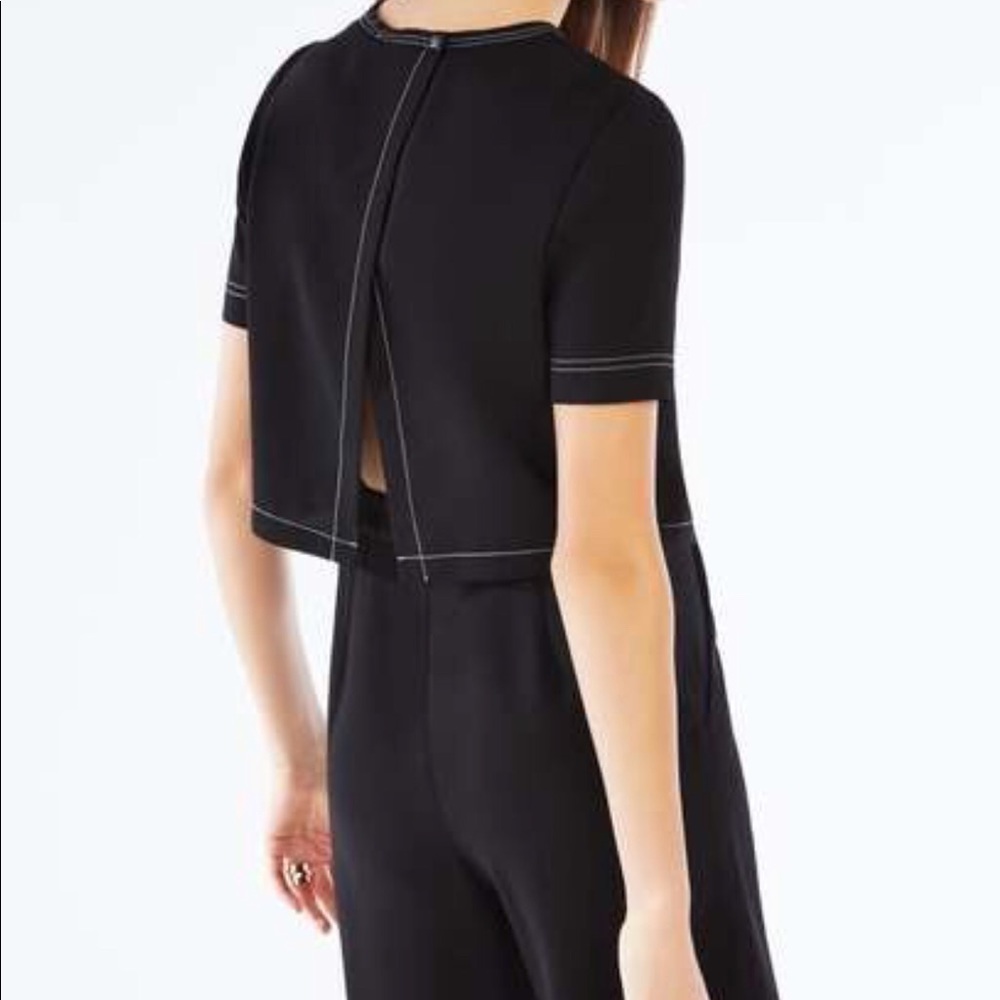 BCBG Black Richmond Short sleeve Romper