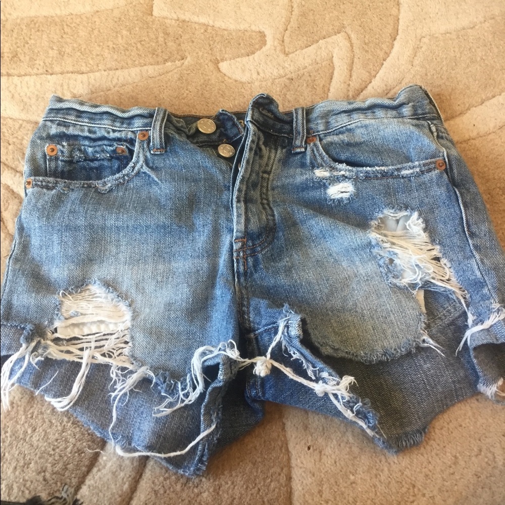 Denim shorts