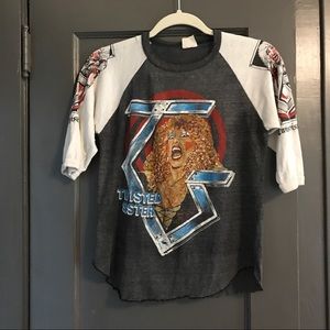 Vintage RARE Twisted Sister Tour Baseball T